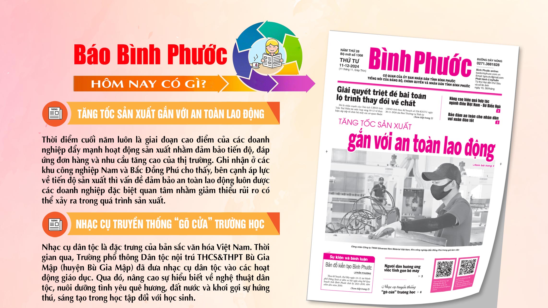 Kính mời độc giả đón đọc báo in Bình Phước hôm nay 11-12-2024