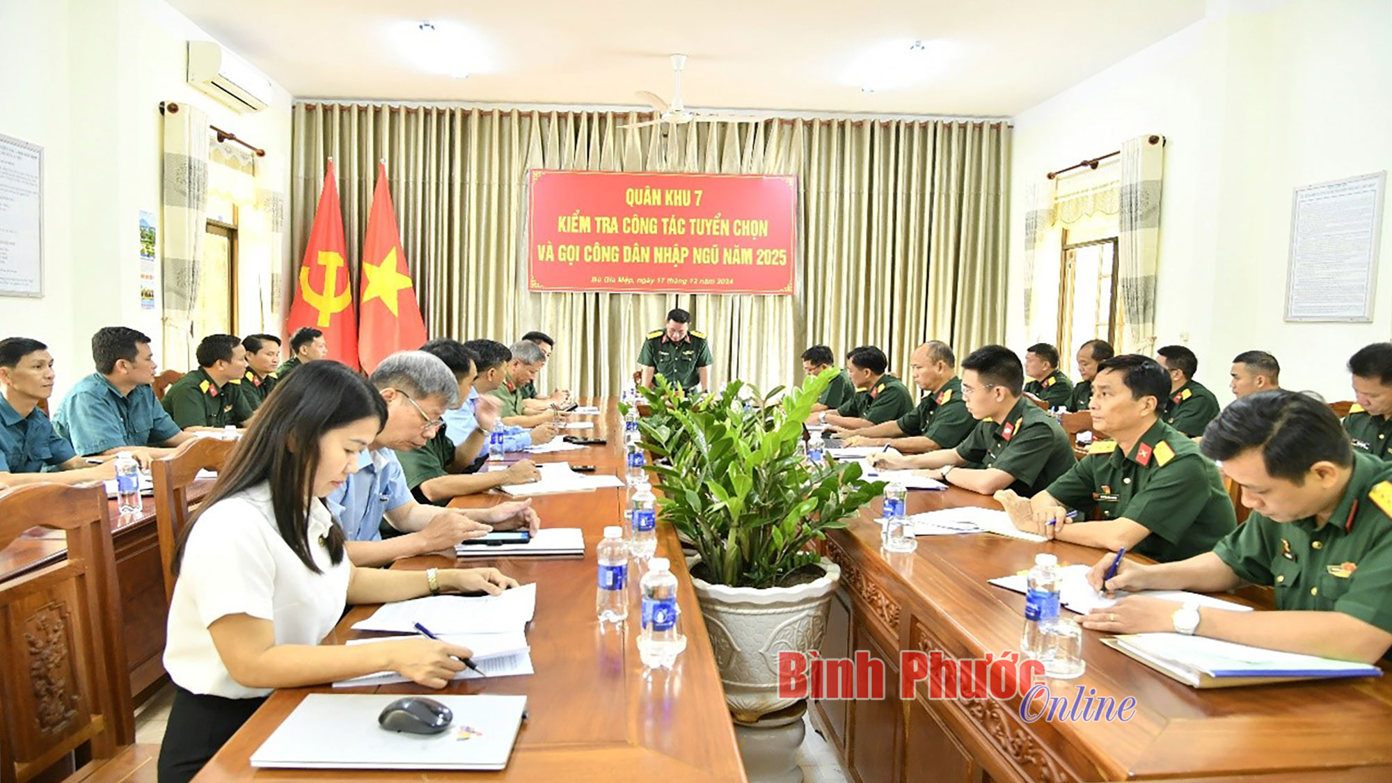 Quân khu 7 kiểm tra công tác tuyển chọn, gọi công dân nhập ngũ 