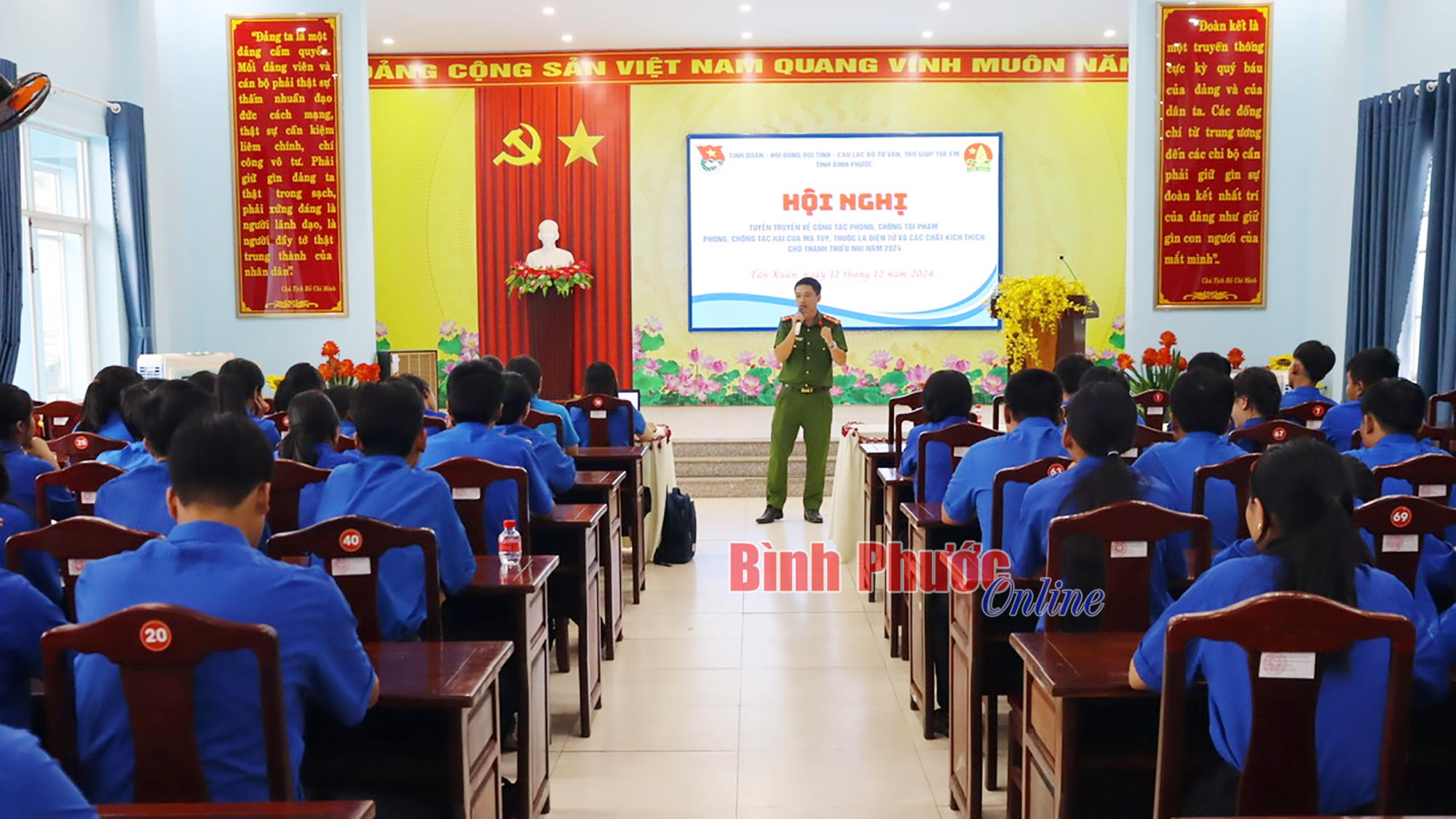 Tuyên truyền phòng, chống tội phạm, tác hại ma túy cho đoàn viên, học sinh