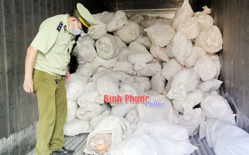 Bắt hơn 16 tấn thịt gia cầm không rõ nguồn gốc xuất xứ