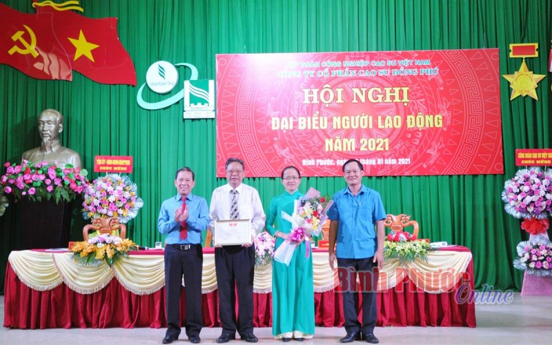 Công ty cổ phần Cao su Đồng Phú: Thu nhập bình quân của người lao động trên 9,5 triệu đồng/người/tháng