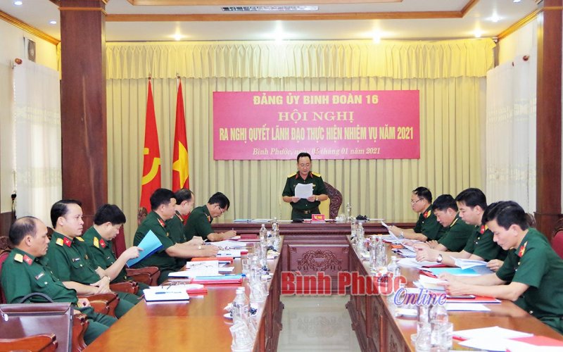 Đảng ủy Binh đoàn 16: Hoàn thành tốt các chỉ tiêu nghị quyết năm 2020