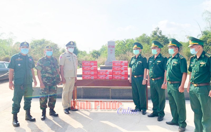 Đồn Biên phòng cửa khẩu Lộc Thịnh hội đàm trên thực địa với lực lượng vũ trang Campuchia