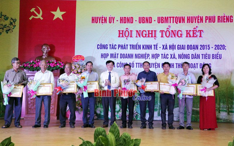 Giai đoạn 2015-2020, tăng trưởng công nghiệp của Phú Riềng bình quân đạt 10,6%