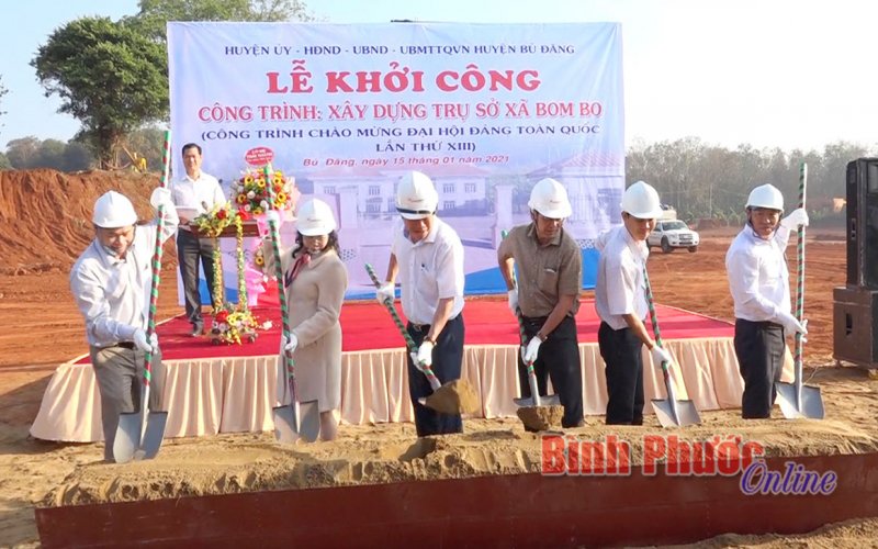 Khởi công xây dựng trụ sở UBND xã Bom Bo