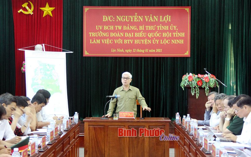 Lộc Ninh phải rà soát quy hoạch để phát huy lợi thế phát triển