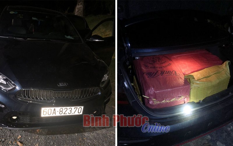 Rượt đuổi hơn 30km bắt xe ô tô vận chuyển 161,3 kg pháo