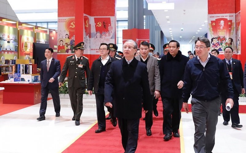 Thường trực Ban Bí thư kiểm tra công tác chuẩn bị cho Đại hội Đảng