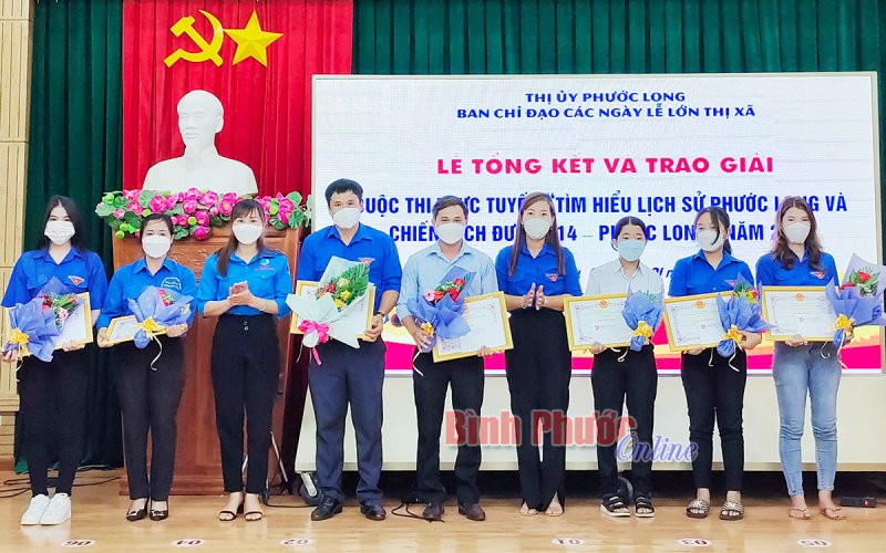 36 lượt tập thể, cá nhân đạt giải thưởng tìm hiểu lịch sử Phước Long 