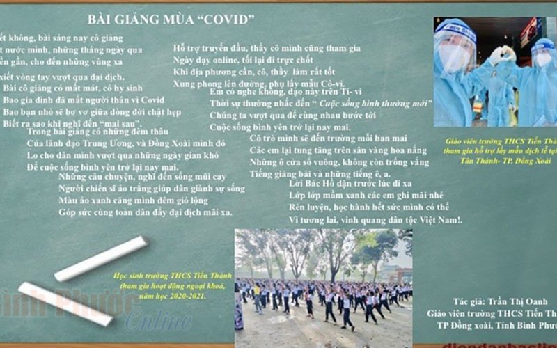 Bài thơ chống dịch đầy cảm xúc