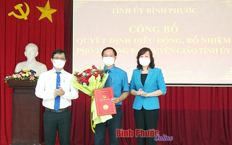 Bình Phước: Ông Mạc Đình Huấn được bổ nhiệm giữ chức Phó trưởng Ban Tuyên giáo Tỉnh ủy