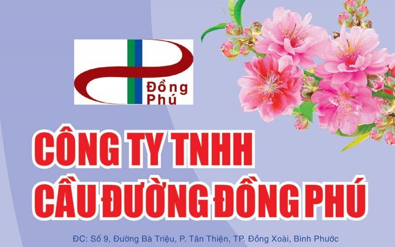 Công ty TNHH cầu đường Đồng Phú chúc mừng năm mới 2022
