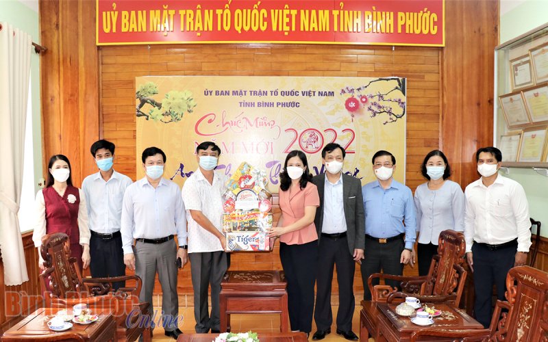 Đoàn ĐBQH tỉnh Bình Phước chúc tết các cơ quan, đơn vị