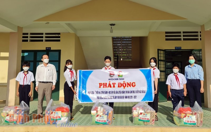 Hội đồng Đội huyện Chơn Thành phát động phong trào học tập tốt, rèn luyện chăm