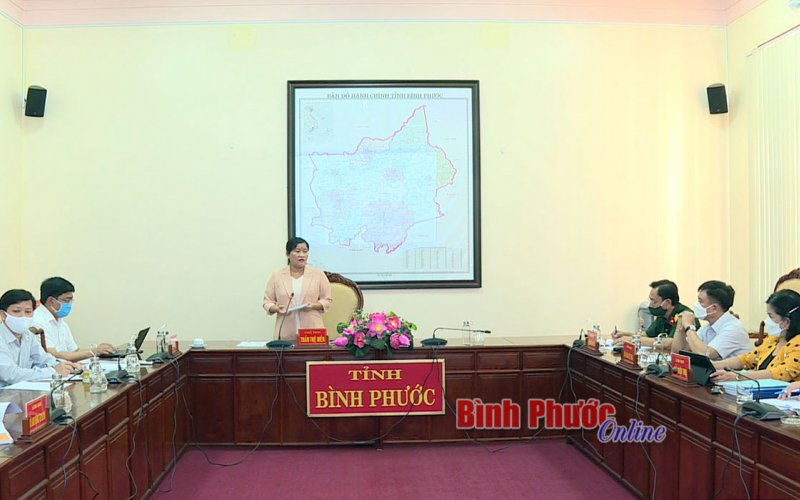 Họp hội đồng thẩm định xã An toàn khu ở huyện Lộc Ninh