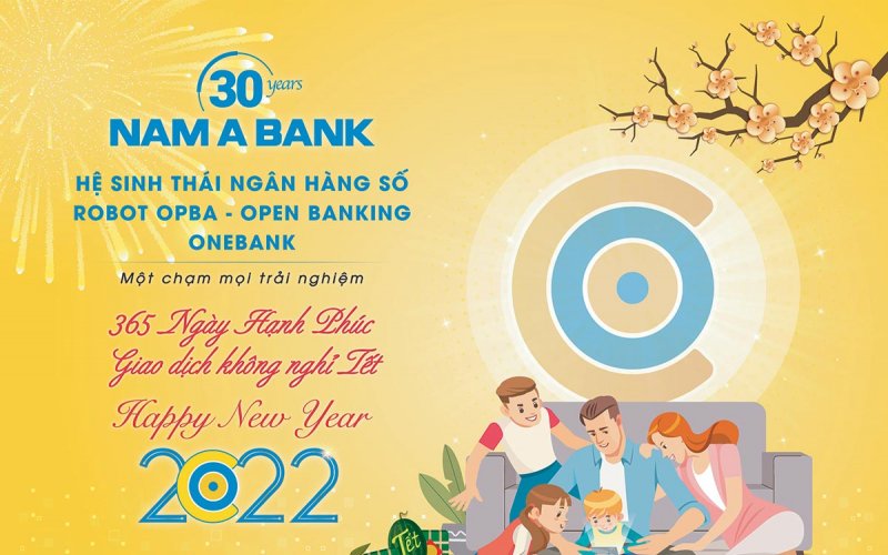 Nam Á Bank chúc mừng năm mới 2022