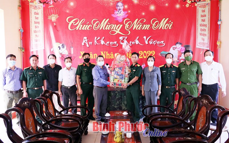 Trưởng ban Nội chính Tỉnh ủy thăm, chúc tết tại huyện Hớn Quản