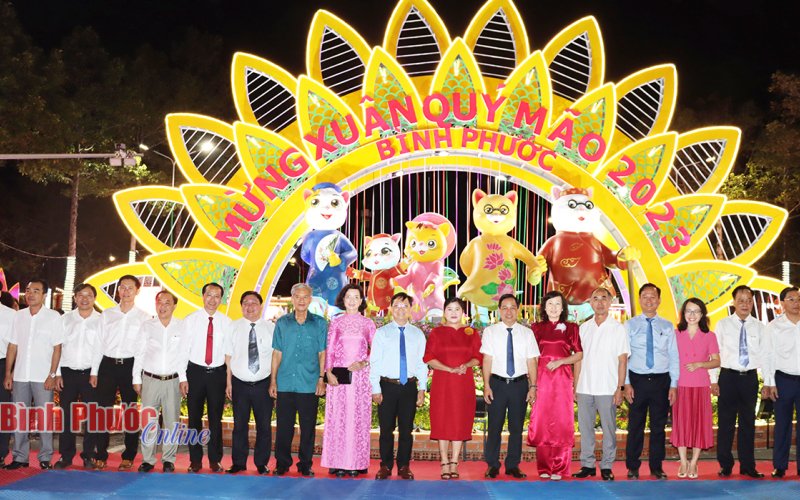 Bình Phước: Khai mạc đường hoa mừng xuân Quý Mão 2023