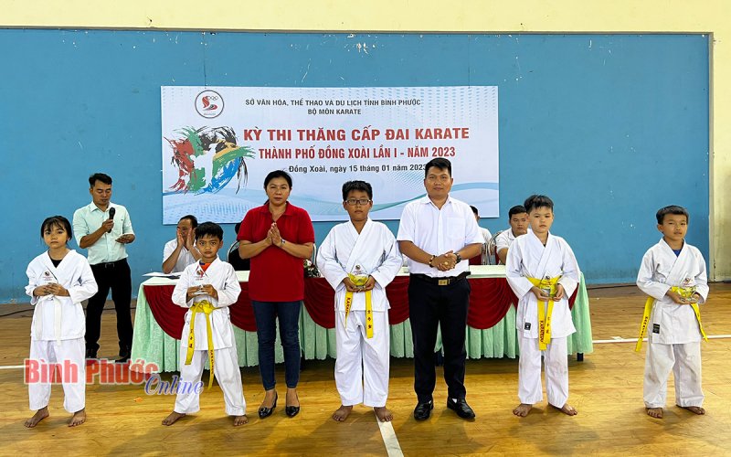 Bình Phước: Thi thăng cấp đai Karate lần thứ nhất, năm 2023