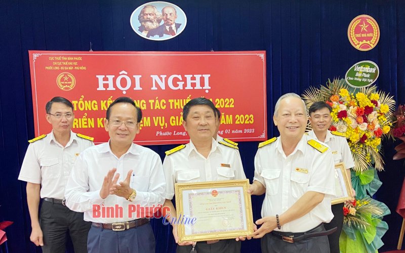 Chi cục thuế khu vực Phước Long - Bù Gia Mập - Phú Riềng: Điểm sáng thu thuế năm 2022