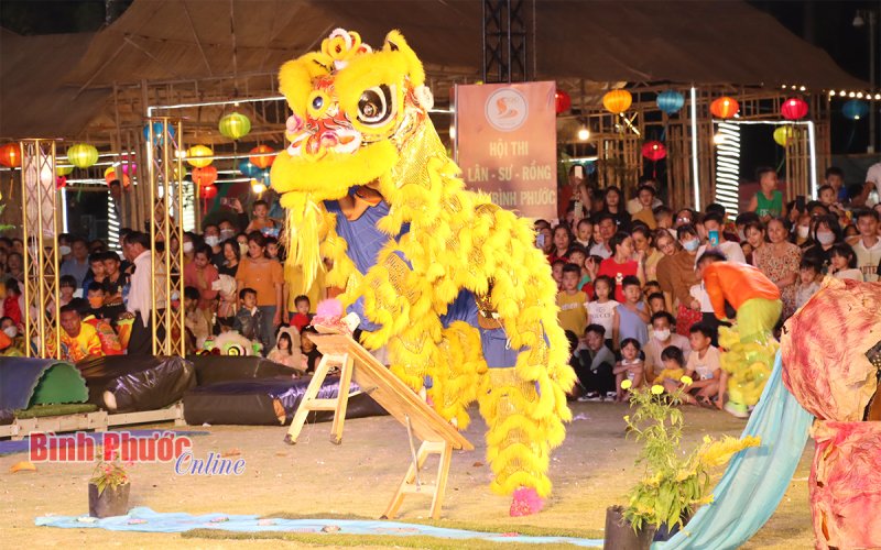Đặc sắc hội thi lân sư rồng tỉnh Bình Phước xuân Quý Mão 2023