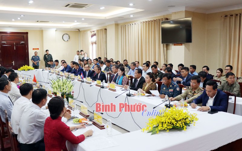 Đoàn lãnh đạo cấp cao 6 tỉnh Vương quốc Campuchia thăm, chúc tết tại Bình Phước