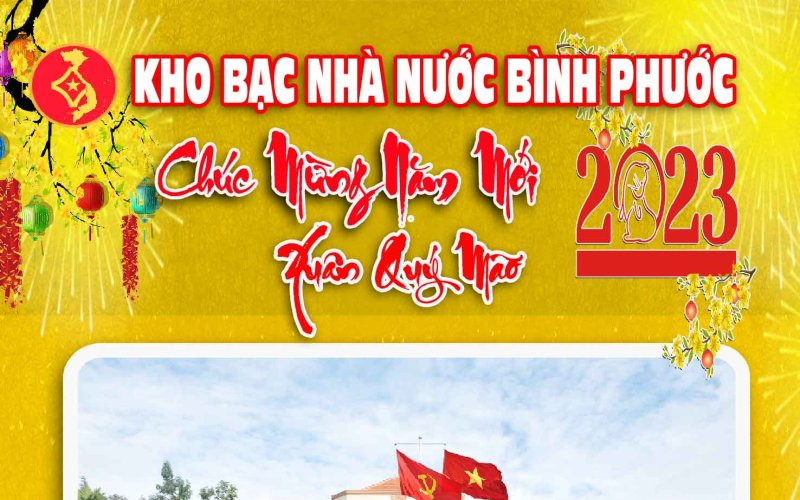 Kho bạc Nhà nước Bình Phước chúc mừng năm mới 2023