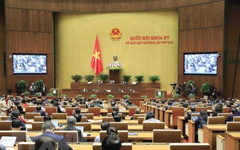 Quốc hội thảo luận tại hội trường về Quy hoạch tổng thể quốc gia