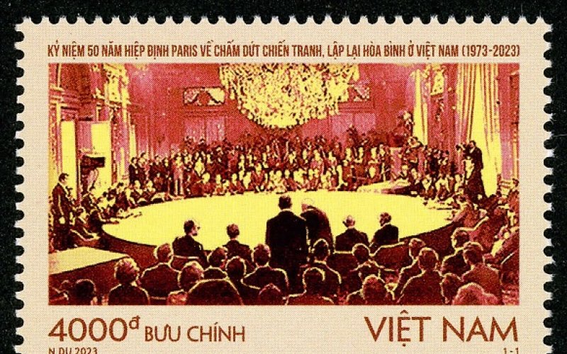 Sẽ phát hành Bộ tem Kỷ niệm 50 năm Hiệp định Paris (1973-2023)