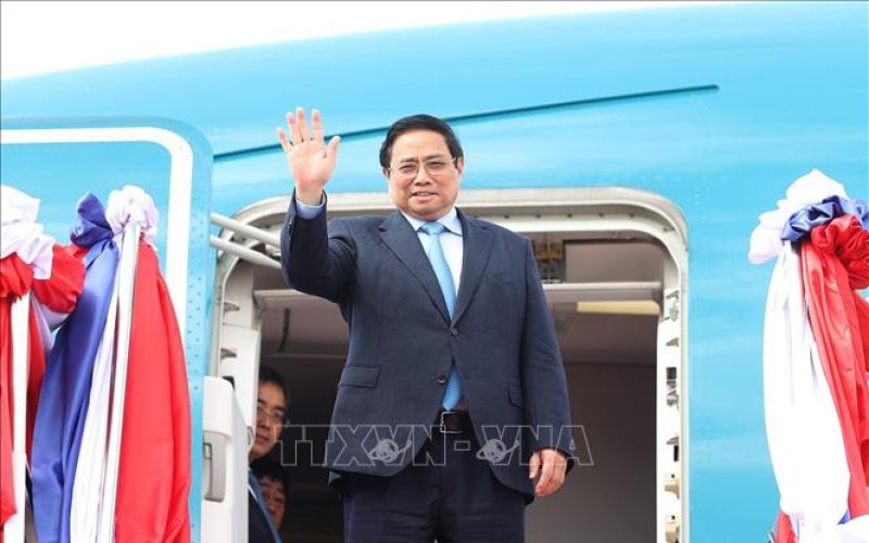 Thủ tướng Phạm Minh Chính kết thúc chuyến thăm chính thức và làm việc tại Lào