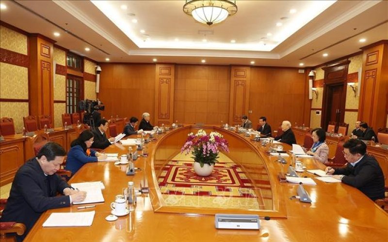 Tổng Bí thư chủ trì cuộc họp của Ban Bí thư đánh giá công tác tổ chức Tết Quý Mão 2023