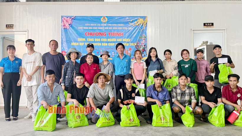 Bình Phước: 119 ngàn đoàn viên được chăm lo tết