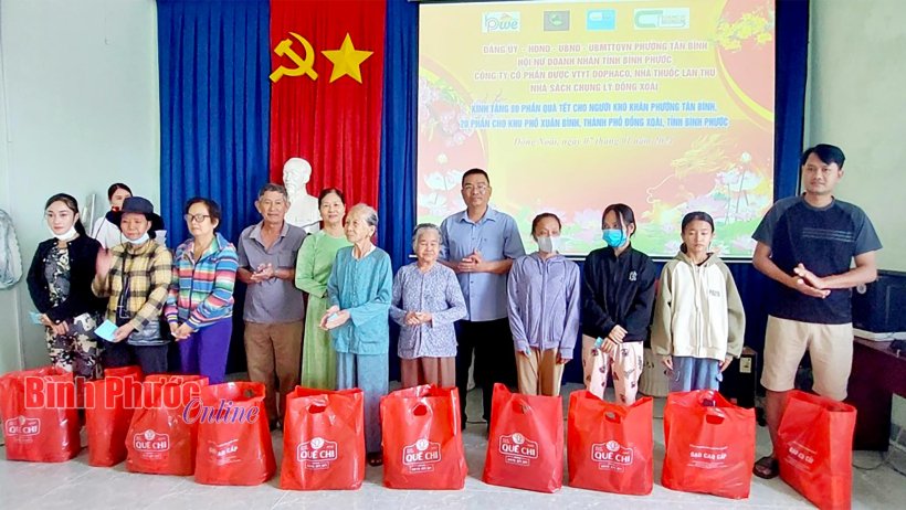 Bình Phước: Hội Nữ doanh nhân tỉnh trao 100 phần quà tết tặng hoàn cảnh khó khăn