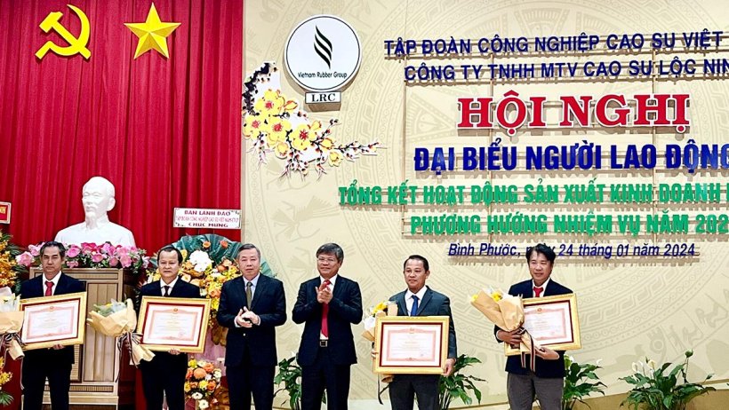 Cao su Lộc Ninh vượt hơn 9% kế hoạch sản lượng năm 2023