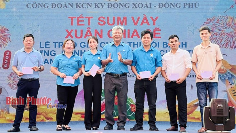 Công nhân sôi nổi tham gia Hội thi "Tết sum vầy - Xuân chia sẻ”