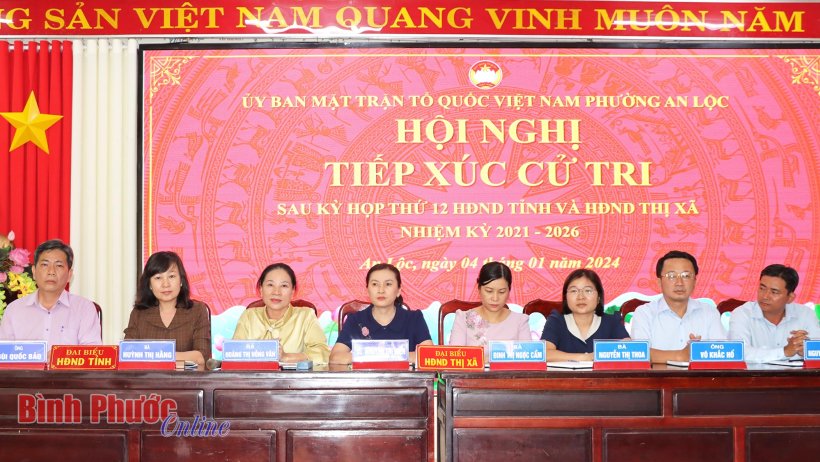 Đại biểu HĐND tỉnh tiếp xúc cử tri Bình Long, Hớn Quản, Chơn Thành, Bù Gia Mập, Đồng Phú