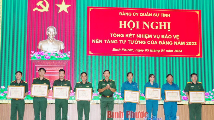 Đảng ủy Quân sự tỉnh tổng kết nhiệm vụ bảo vệ nền tảng tư tưởng của Đảng