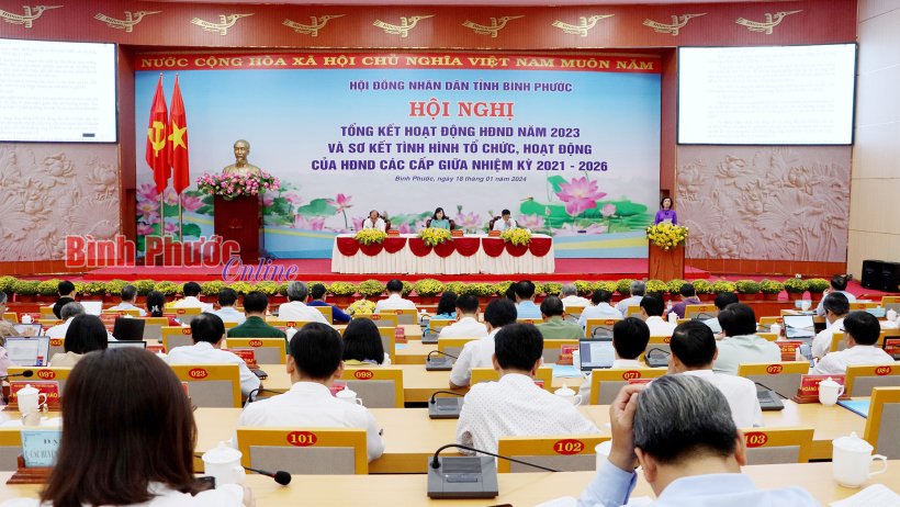 Hội nghị sơ kết tình hình tổ chức hoạt động của HĐND các cấp giữa nhiệm kỳ 2021-2026