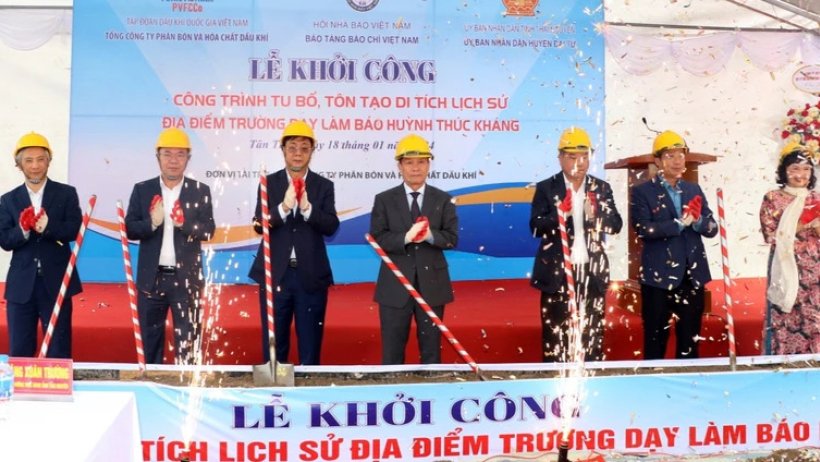 Khởi công tu bổ, tôn tạo địa điểm Trường dạy làm báo Huỳnh Thúc Kháng