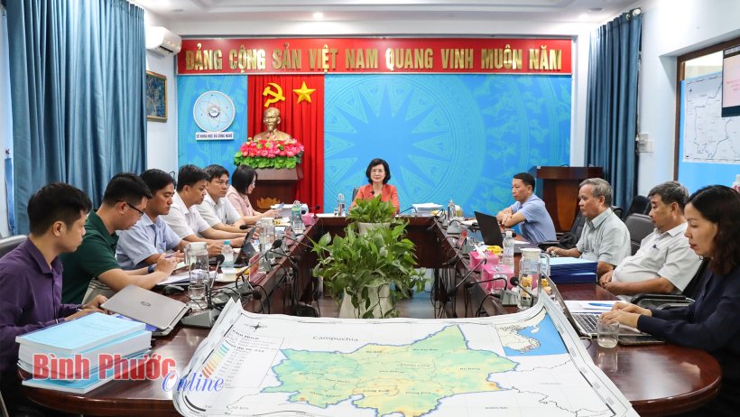 Nghiệm thu đề tài xây dựng bản đồ phông phóng xạ môi trường tỉnh Bình Phước