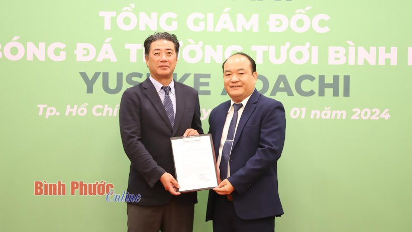 CLB Trường Tươi Bình Phước ký hợp đồng với tân Tổng Giám đốc điều hành người Nhật Bản