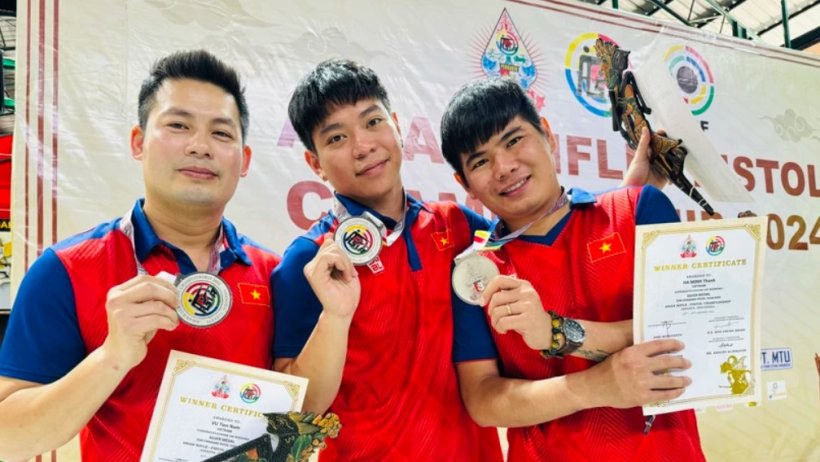Việt Nam giành thêm Huy chương Bạc tại Giải Bắn súng Vô địch châu Á 2024