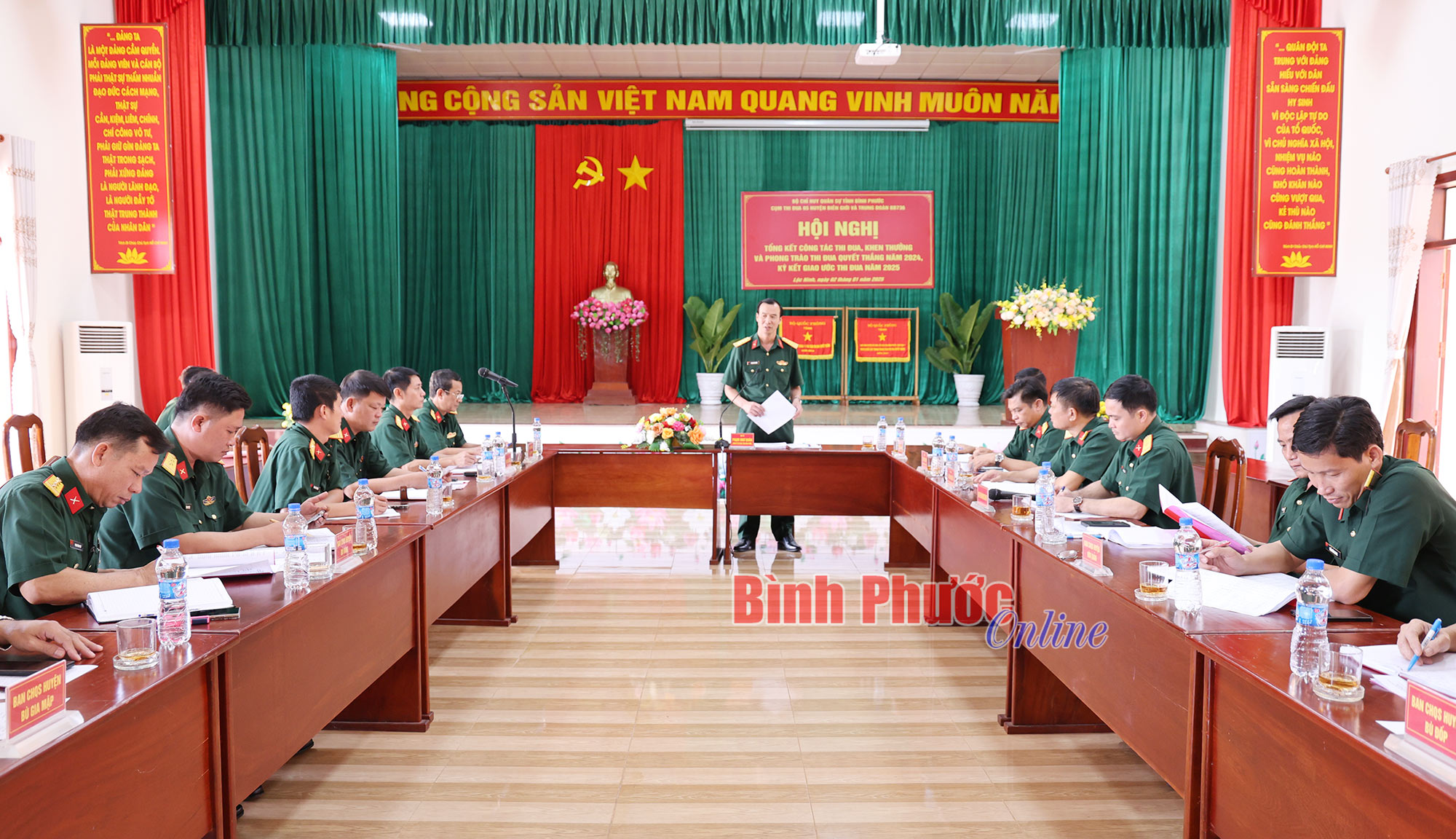 Cụm thi đua 5 huyện biên giới và Trung đoàn 736 tổng kết thi đua