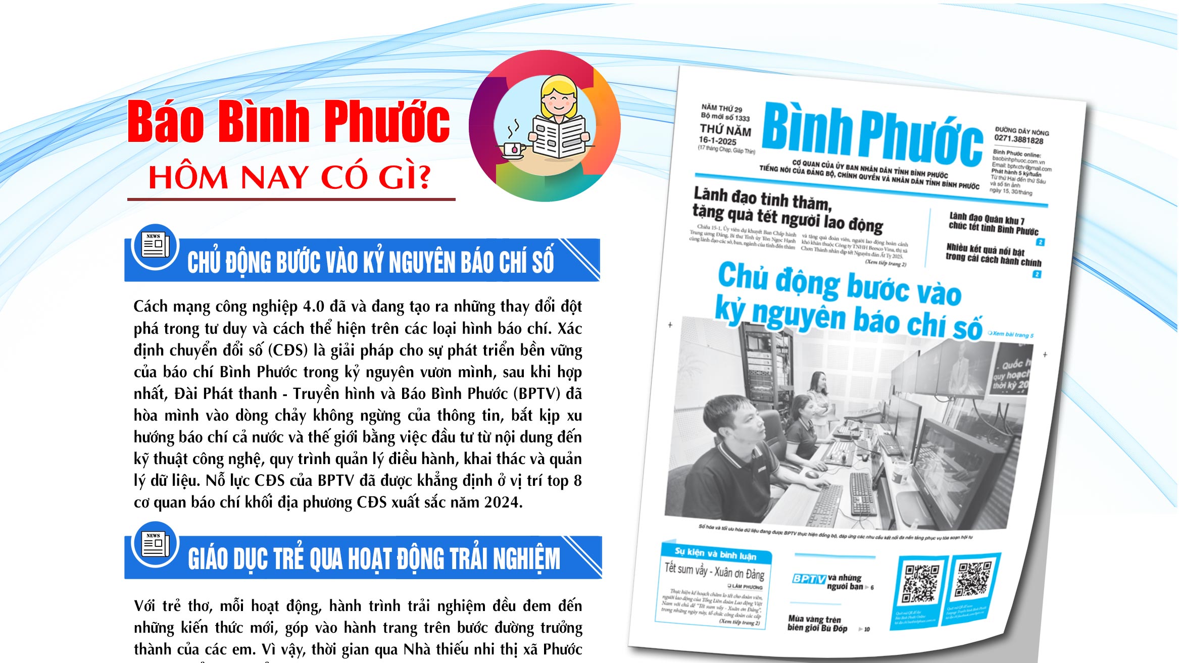 Kính mời độc giả đón đọc báo in Bình Phước hôm nay 16-1-2025