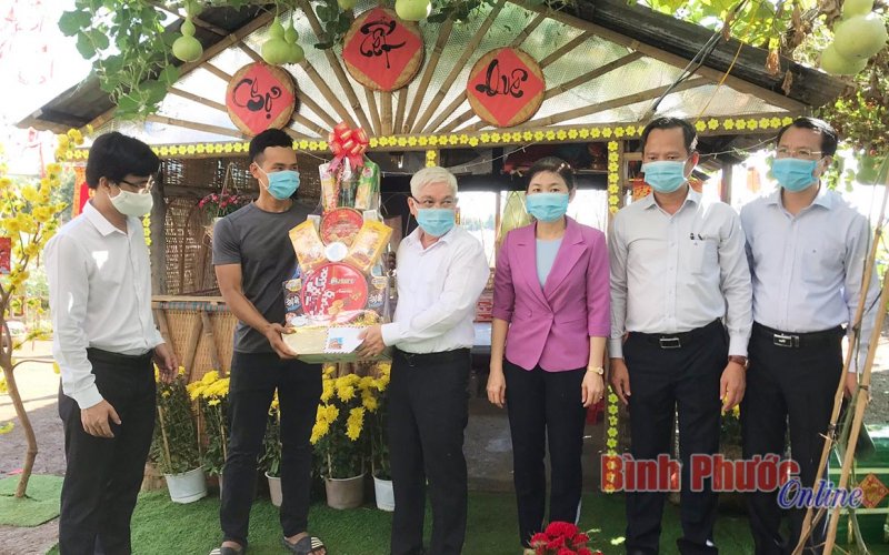 Bí thư Tỉnh ủy thăm, chúc tết mô hình kinh tế Sunflower Farm Đồng Xoài