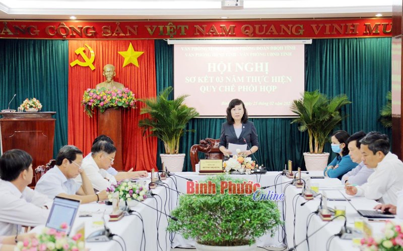 Phát huy hiệu quả công tác phối hợp giữa 4 văn phòng Tỉnh ủy, Đoàn ĐBQH, HĐND, UBND