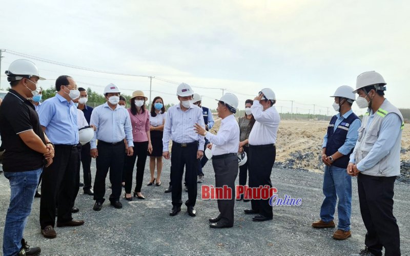 Bí thư Tỉnh ủy Nguyễn Mạnh Cường làm việc tại Khu công nghiệp Minh Hưng - Sikico