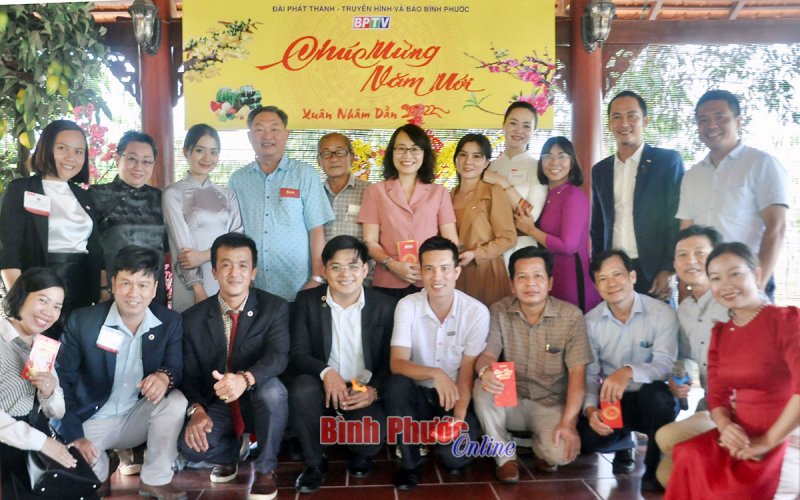 BNI BomBo Bình Phước thăm, chúc tết BPTV 