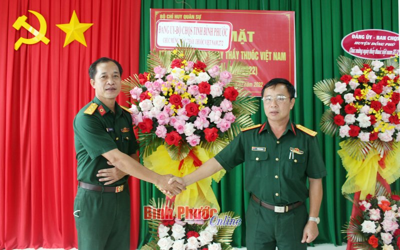 Bộ CHQS tỉnh Bình Phước họp mặt kỷ niệm 67 năm Ngày Thầy thuốc Việt Nam 