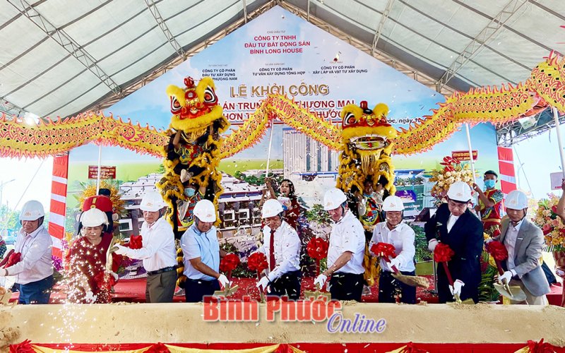 Khởi công Trung tâm thương mại Chơn Thành - Bình Phước